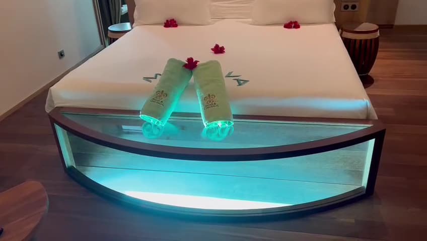 End of Pontoon Overwater Suite with Pool