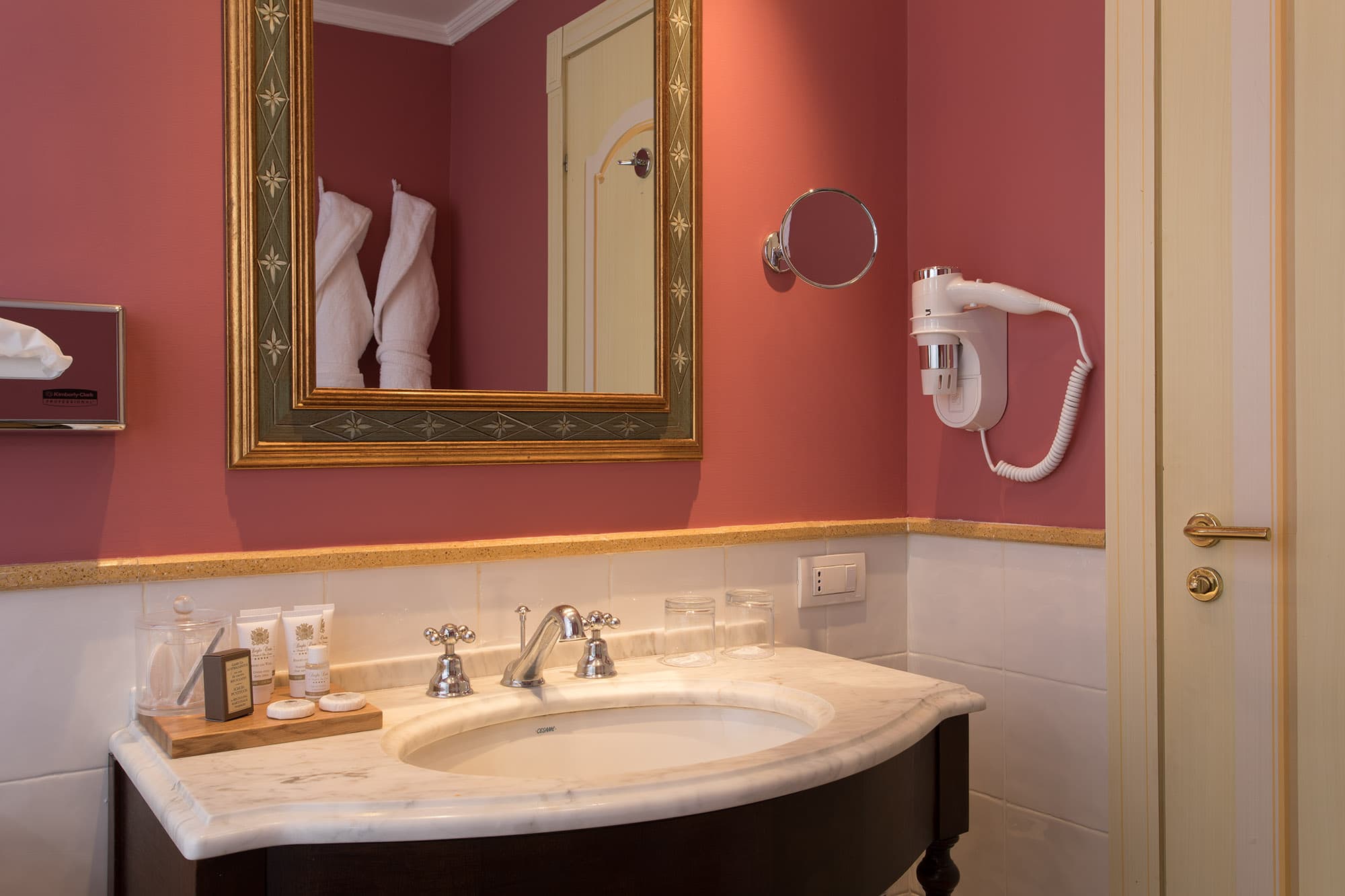 Junior Suite with Balcony – Pool and Crenellated Tower View