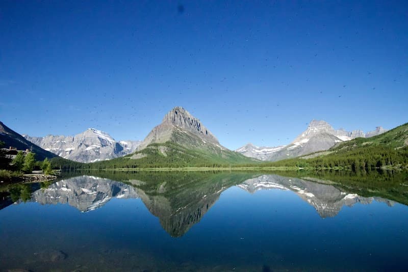 Evening Walk at Swiftcurrent Lake