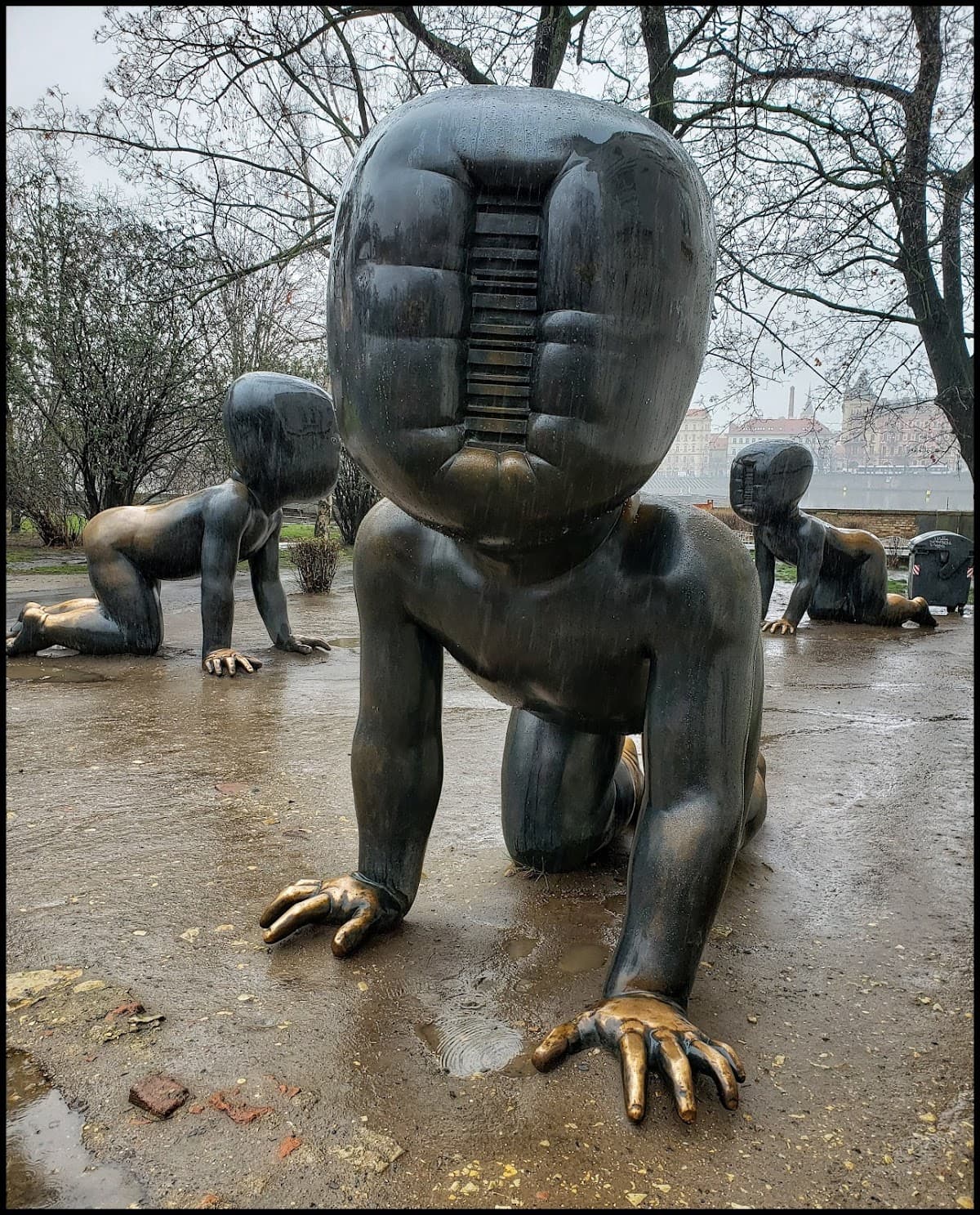 Kampa Island & David Černý Sculptures