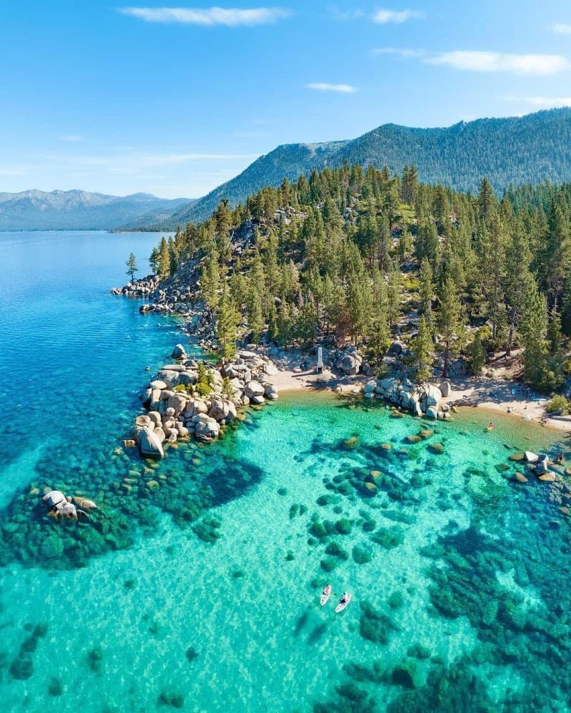 Lake Tahoe Nevada State Park Overlook Stops