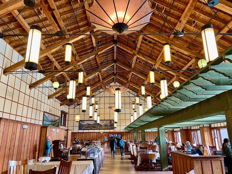 Many Glacier Hotel Ptarmigan Dining Room (Halal-Friendly Vegetarian & Fish Dishes)