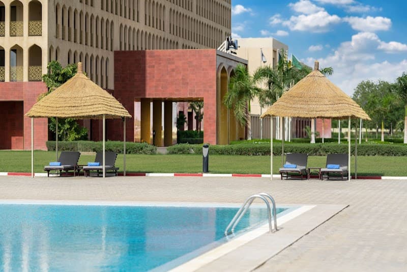 Outdoor Terrace at Radisson Blu N’Djamena (Halal-Friendly Options)